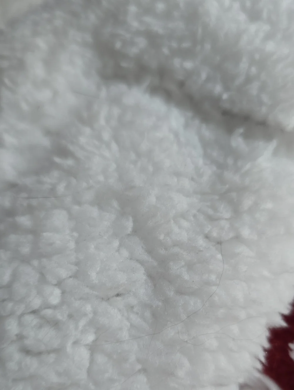 NORTH POLE FAUX MINK TO SHERPA RED AND WHITE SOFT REVERSIBLE THROW